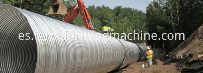 Corrugated Metal Culvert Pipe Making Machine